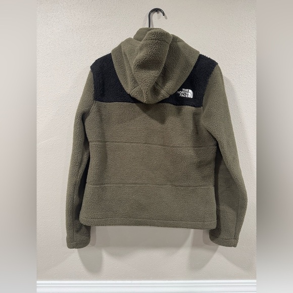 The North Face Gemma FLeece Hooded Jacket Women Small Olive Green Black - Picture 5 of 6